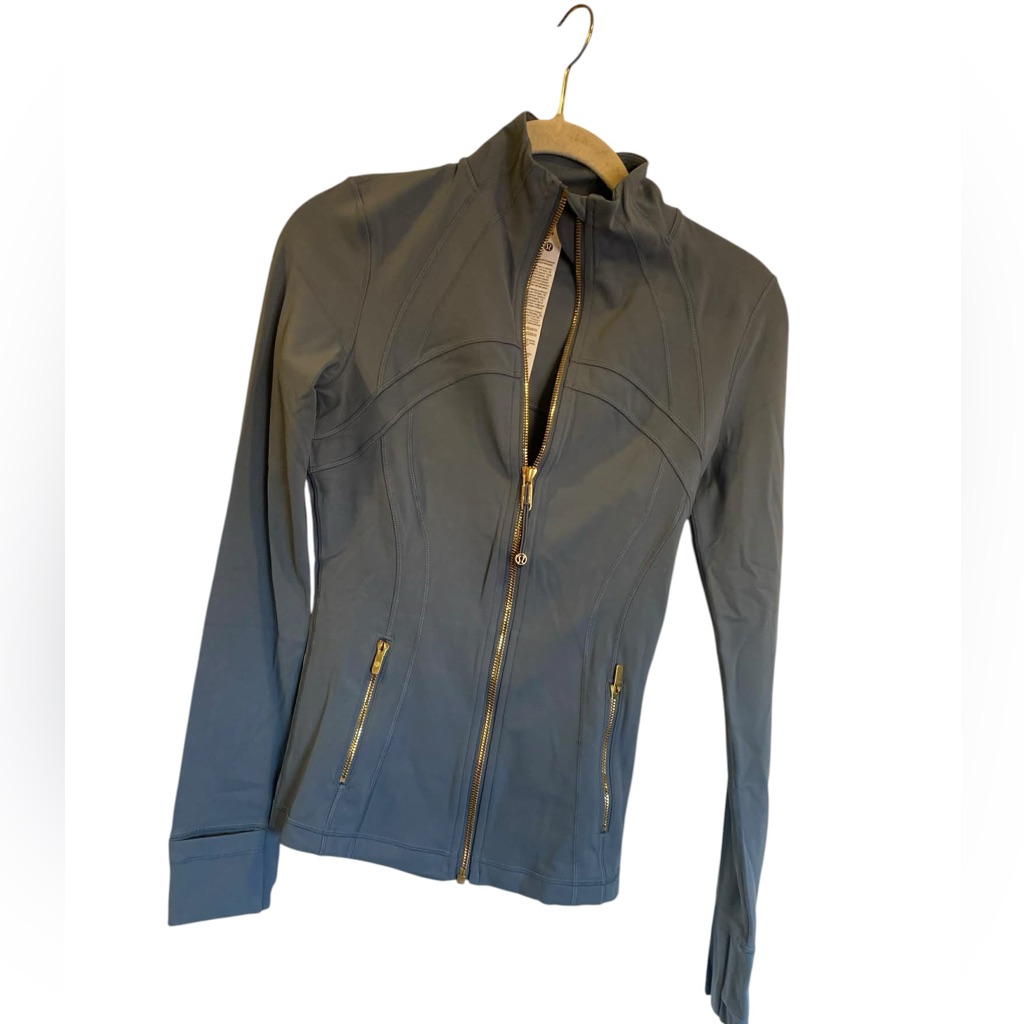 Nwt Lululemon Define Jacket Nulu Steel Blue Size 4